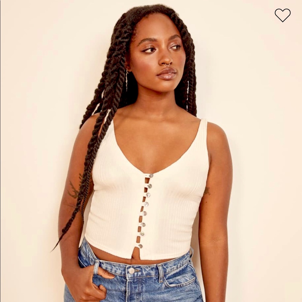 Reformation Hampton Tank 🤍 Ivory